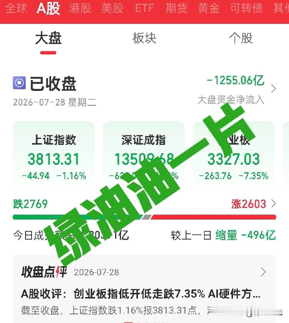 谁能告诉我，今天大盘到底是跳水比赛还是自由落体表演？下午两点三十五，3800点说
