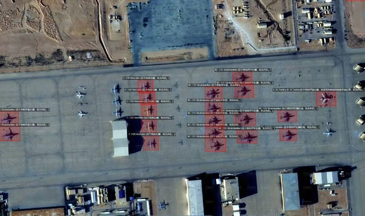 东大的卫星公司仍在不断公布美国在欧洲和中东各空军基地的实时变化图片。伊朗美伊冲突