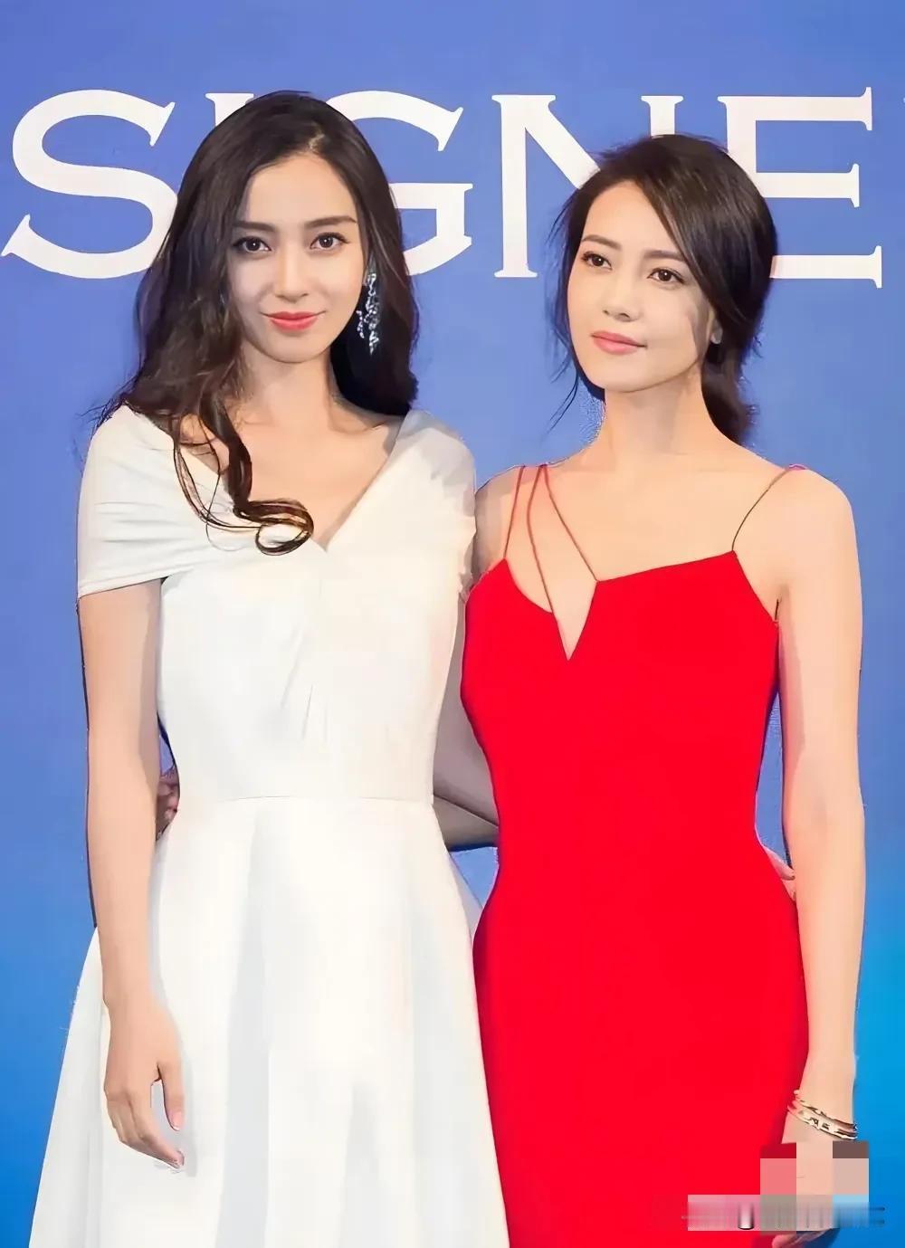杨颖和高圆圆的合影，杨颖再漂亮，却输给了叶珂，黄晓明对于杨颖和叶珂的态度迥异，看