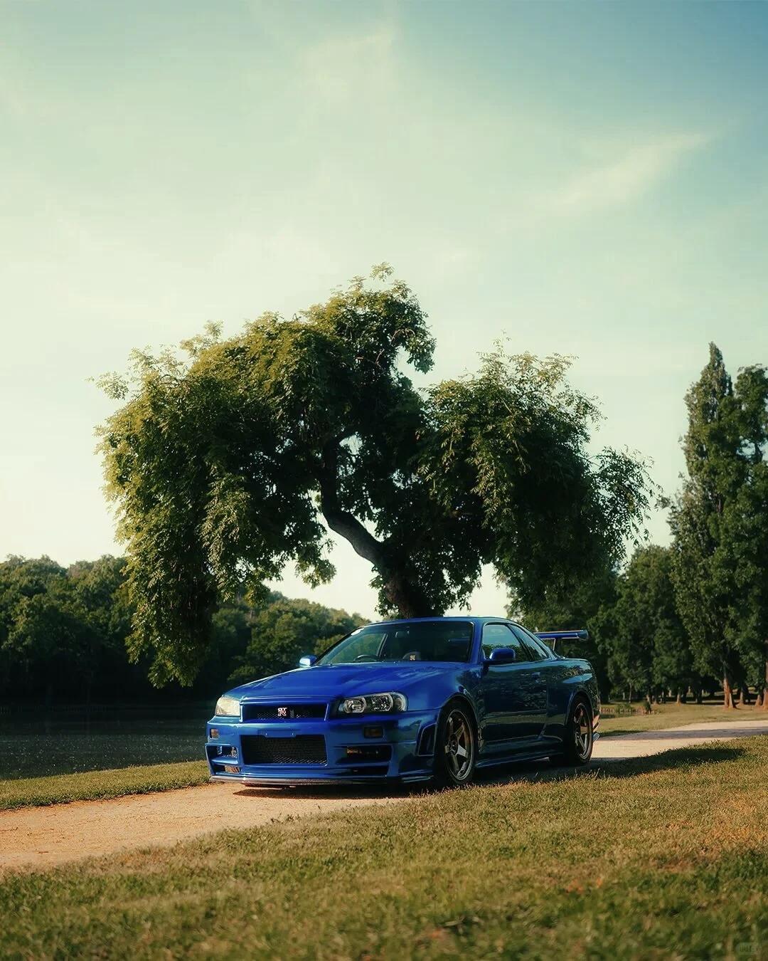 海湾蓝 Bayside Blue的BNR34其实是源自1995年勒芒比赛中的22