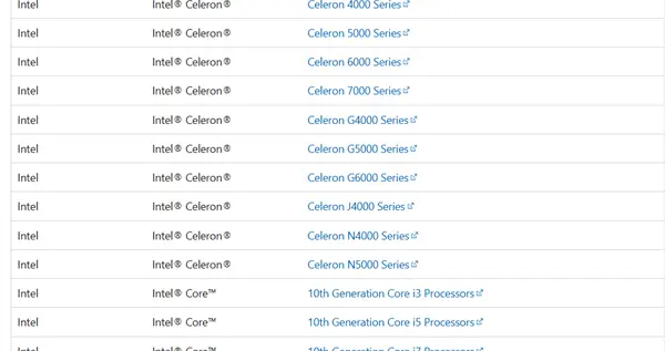 微軟Windows 11支持處理器列表更新：不標型號讓人一頭霧水