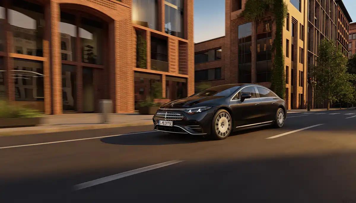 【最大续航926km新款奔驰EQS官图】新车升级800V高压架构，搭载奔驰最新的