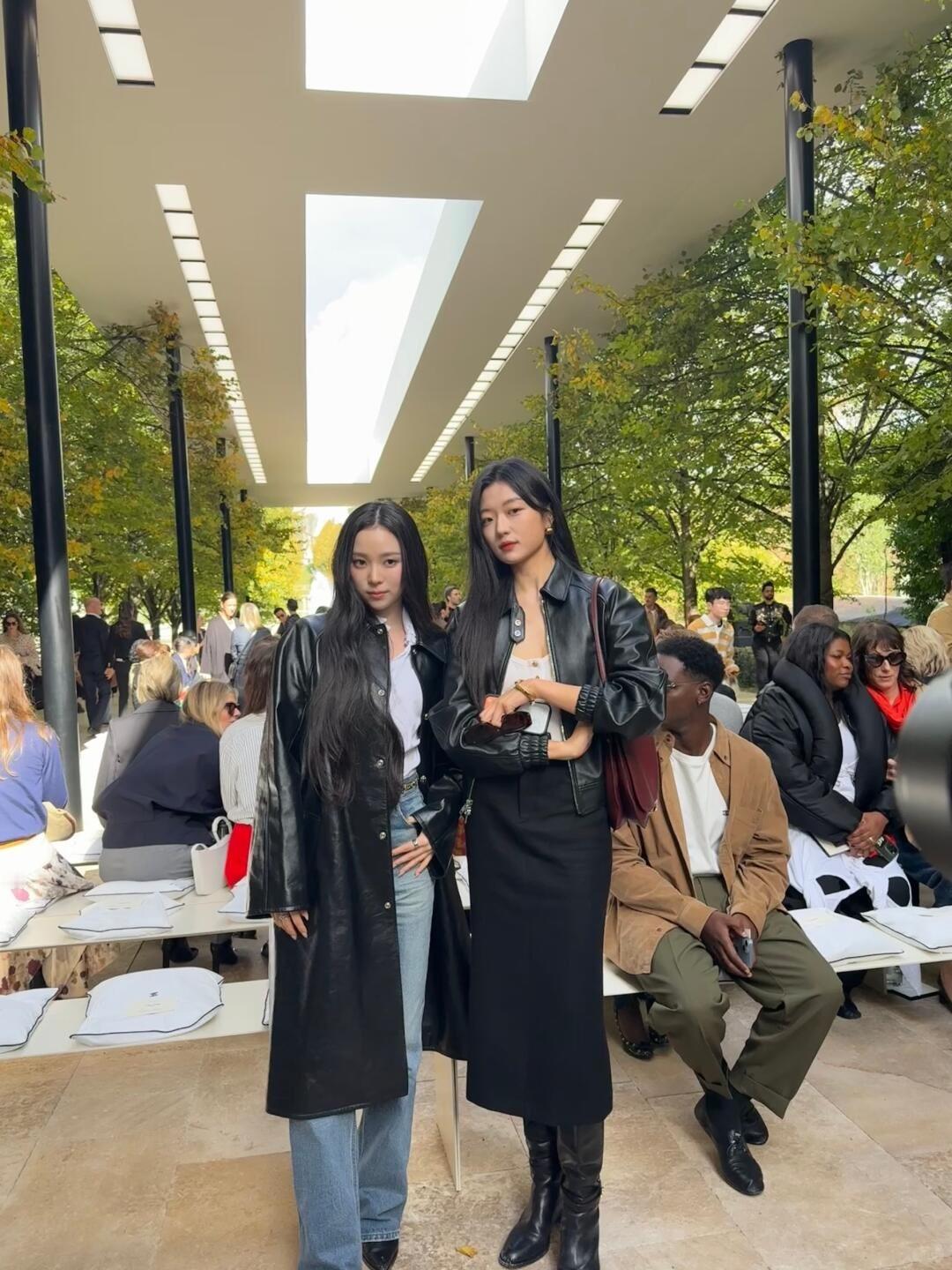 Narin & 孙千，在CELINE秀场的惊喜同框 🖤 ​​​