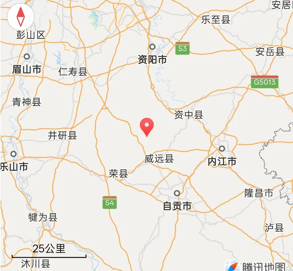 据中国地震台网正式测定：
北京时间2025年03月18日19时21分53秒在四川