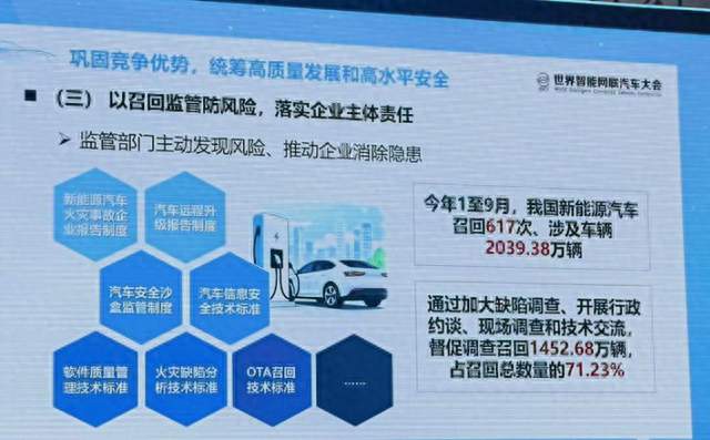 今年新能源汽车召回超2000万辆！市场监管总局李常青：让无视安全的企业付出应有代价