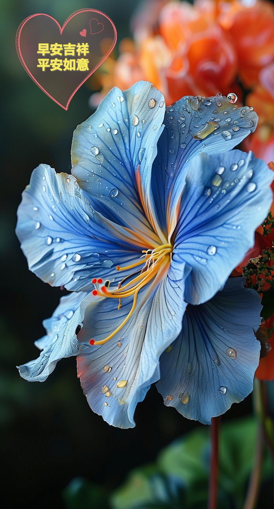 上联：秋雨无心敲落叶
下联：春风有意拂桃花