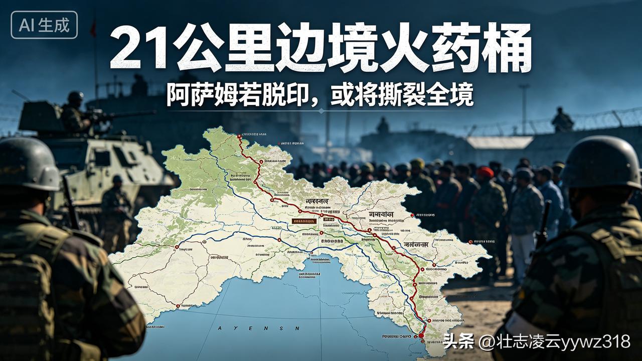 一条仅21公里的狭窄要道，硬生生锁住印度国运，西里古里走廊，堪称南亚最紧绷的边境