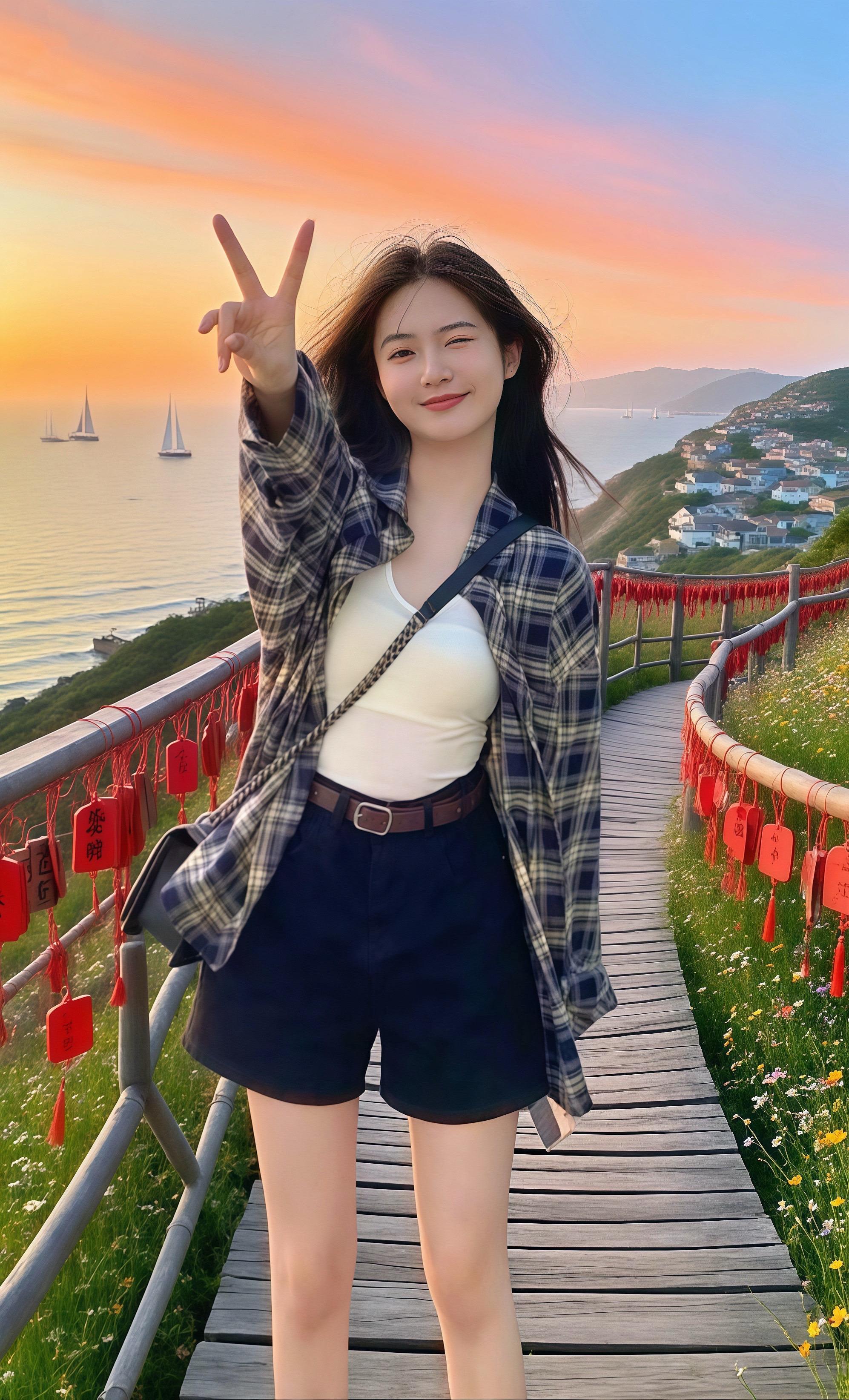 洋气百搭休闲格子衬衫。