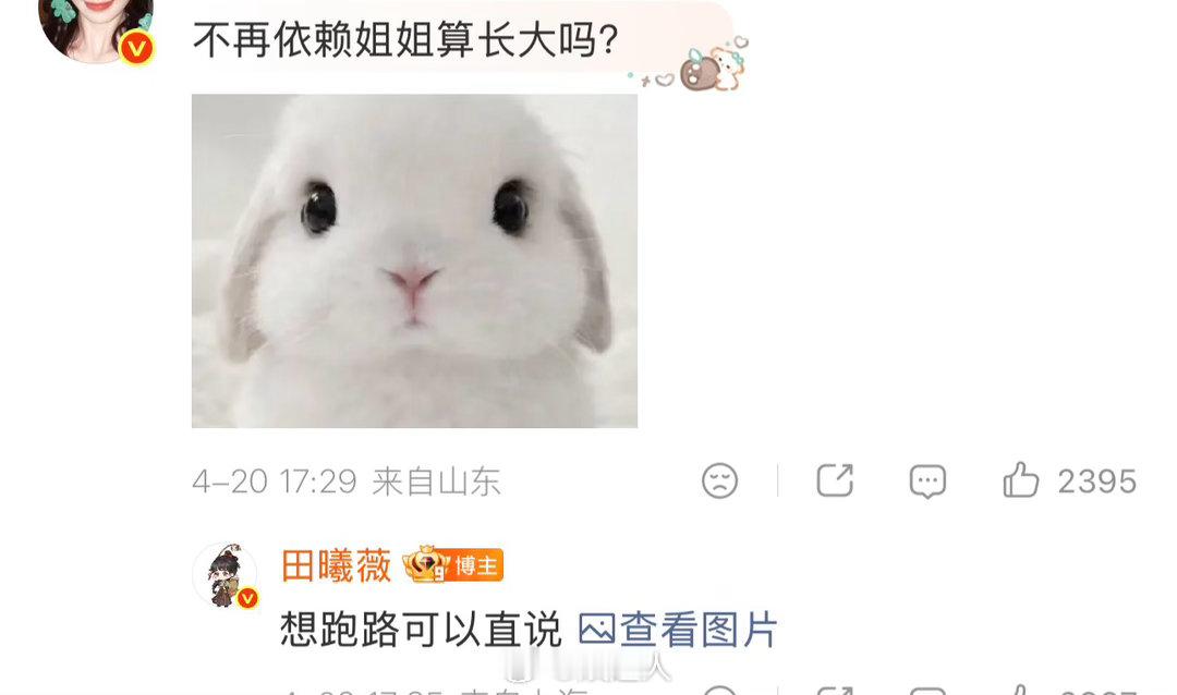 田曦薇不再依赖姐姐算长大吗田曦薇想跑路可以直说不再依赖系列迎来了最萌的一个回答?