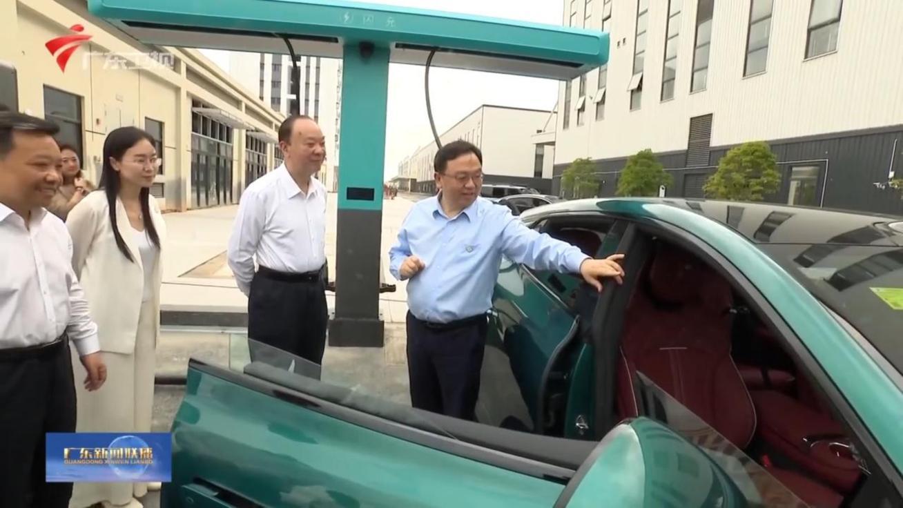 4月14日，广东省委书记黄坤明调研深汕比亚迪汽车工业园四期项目，重点了解比亚迪闪