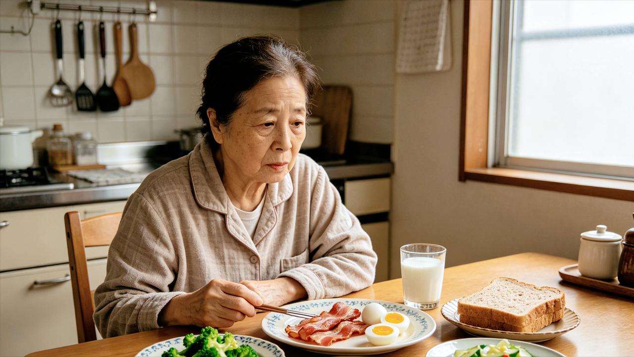 岳母过节来我家，我早起做饭。她一脸“不情愿”的表情，一直说“打扰了”。
我听了，