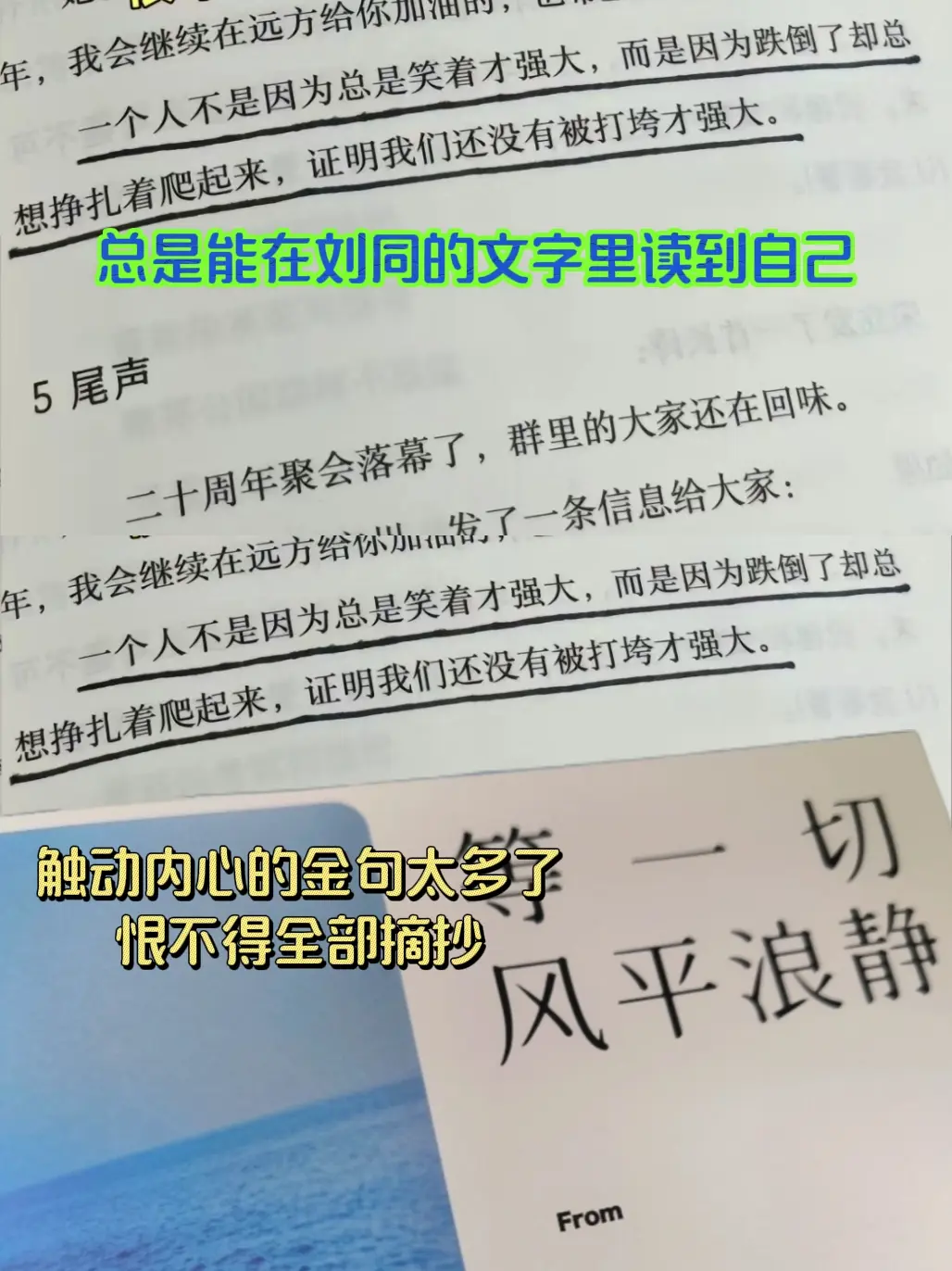 刘同新书太治愈了，在书里读到了自己，在你在喧嚣的的世界里，我们渴望着那...