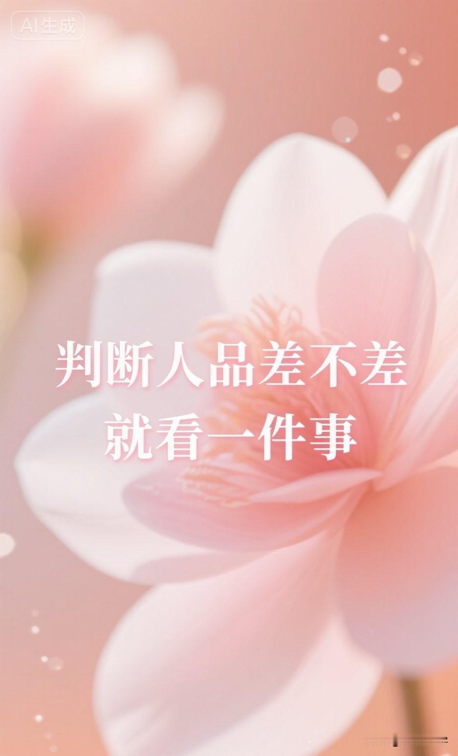 判断人品差不差，就看一件事

那就是对方是否试探你。

判断人品差不差，就看一件