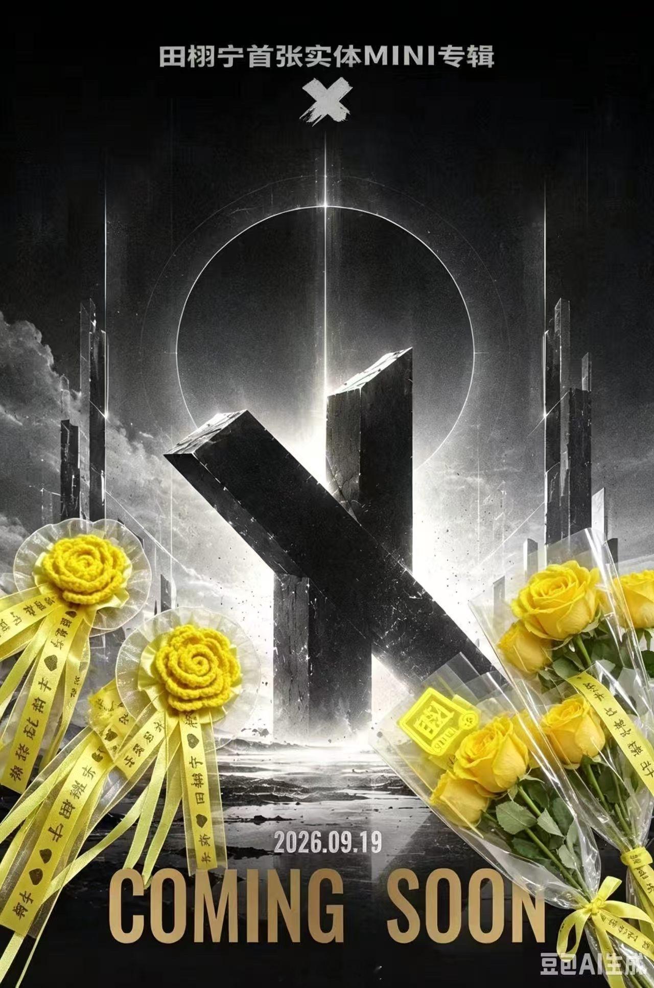 田栩宁专辑概念海报！一张概念海报，只是序章，更多的故事，等待完整专辑揭晓。柠檬水