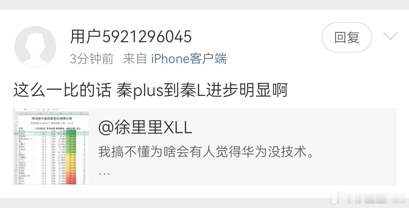 纯电版的秦L和汉L，相比秦Plus和汉，都进步非常大啊。能耗限值比例可以清晰的看