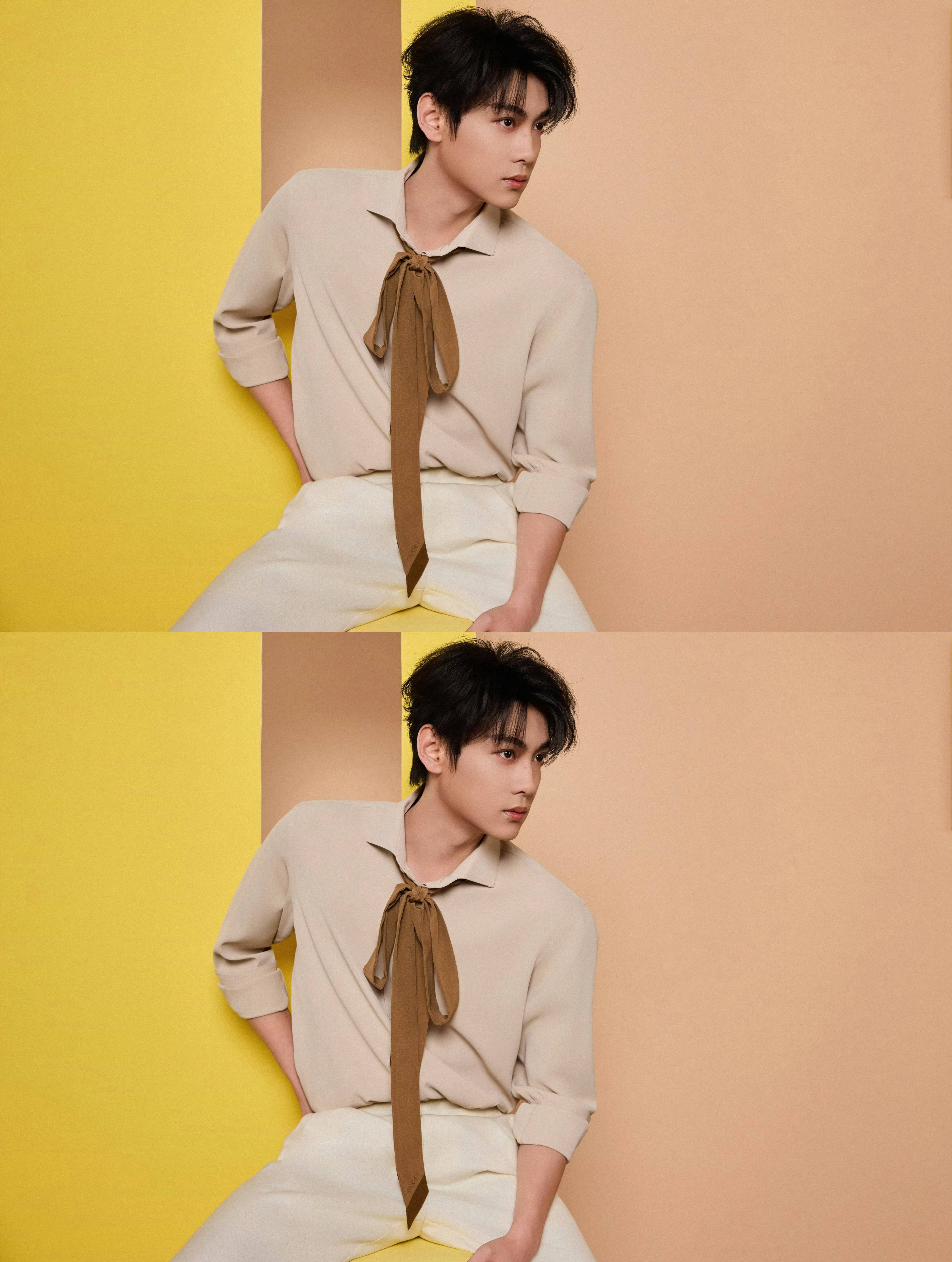 田栩宁今晚韩束直播 .田栩宁直播 田栩宁直播造型出图 好帅气好贵气的一身 大长腿