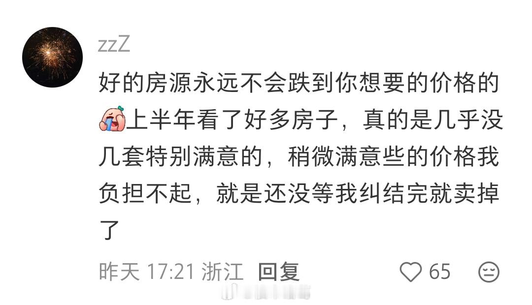 一网友谈上半年看房的感受： 