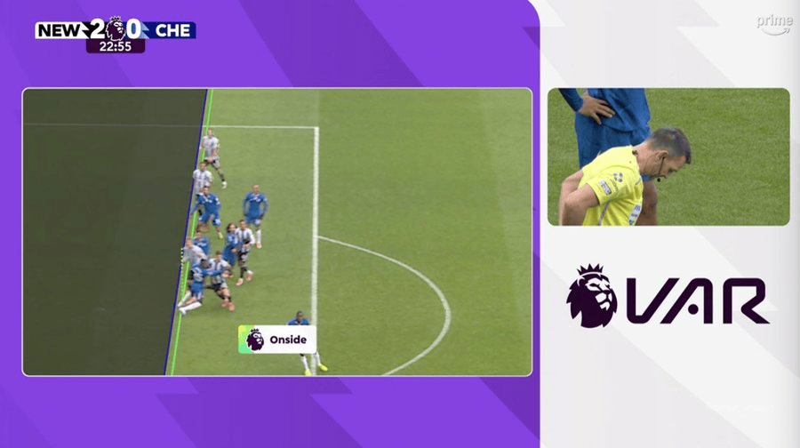 TNT：VAR检查沃尔特马德第二球时，半自动越位系统故障了