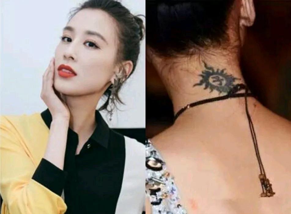 黄圣依如果真和杨子离婚了，后脖子这个纹身应该能洗掉吧。不然像盖了戳一样。太难看了