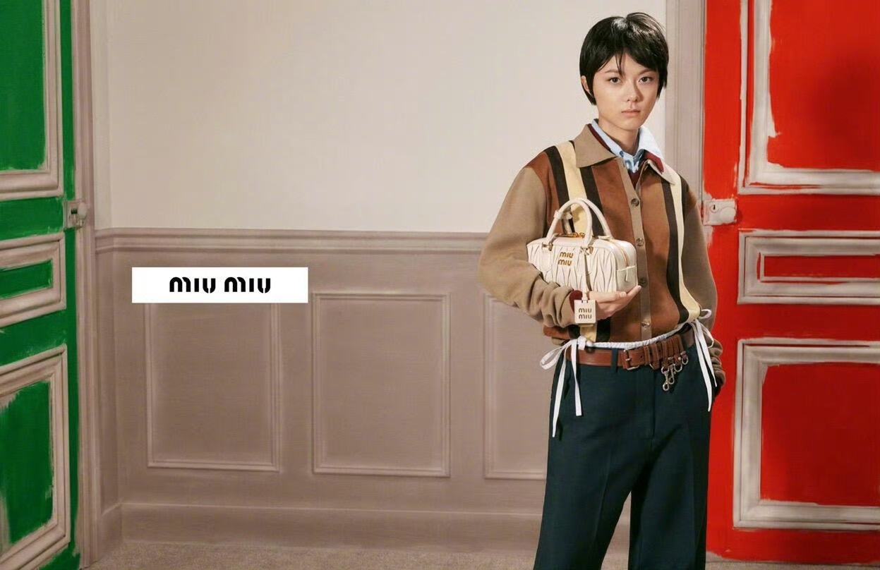 赵今麦 in MIU MIU 📸👜 赵今麦超短发大片作为品牌大使出镜2026