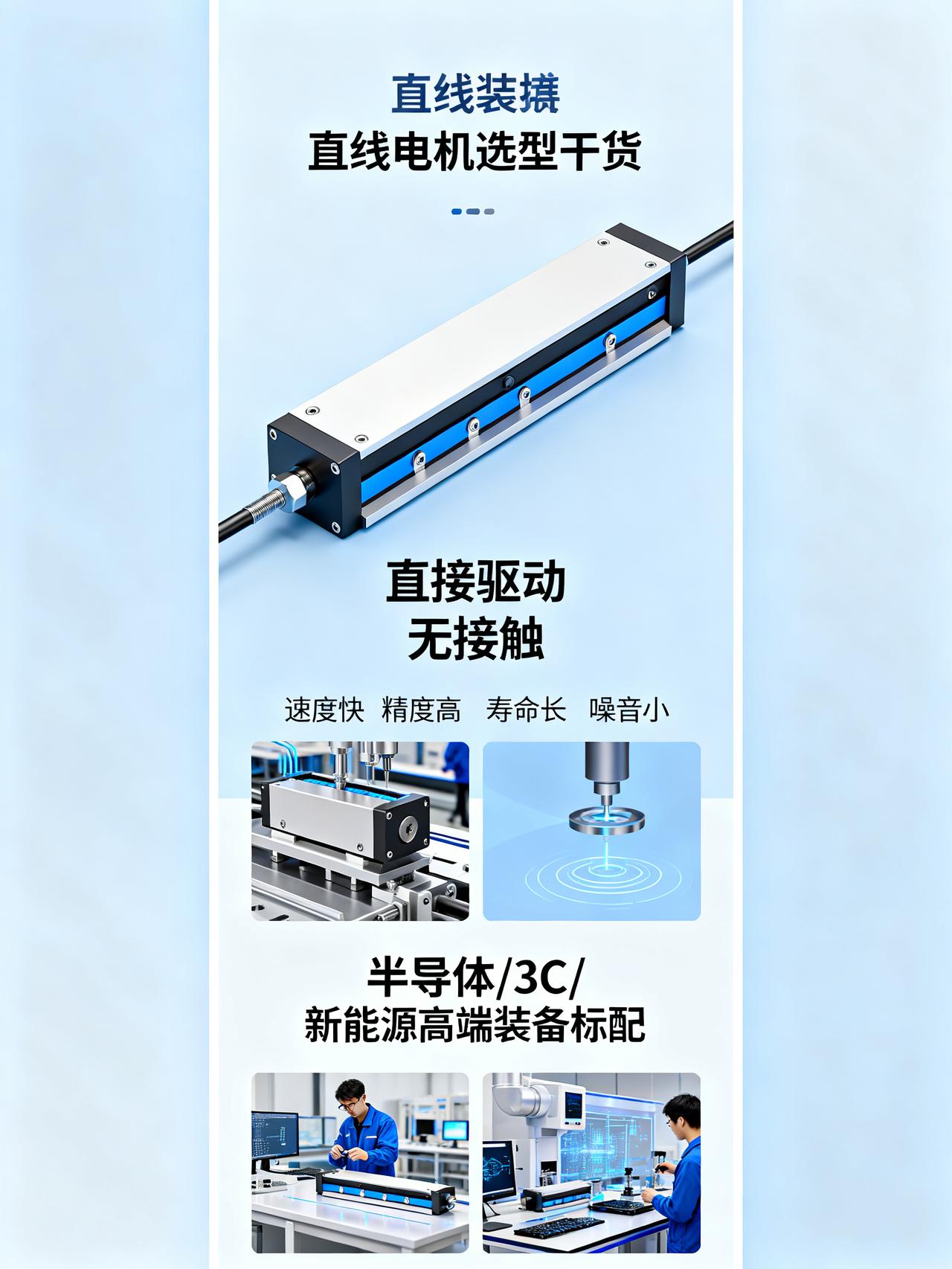 直线电机凭什么能替代丝杆？
做非标自动化的老炮藏了3年的直线电机选型干货，90%