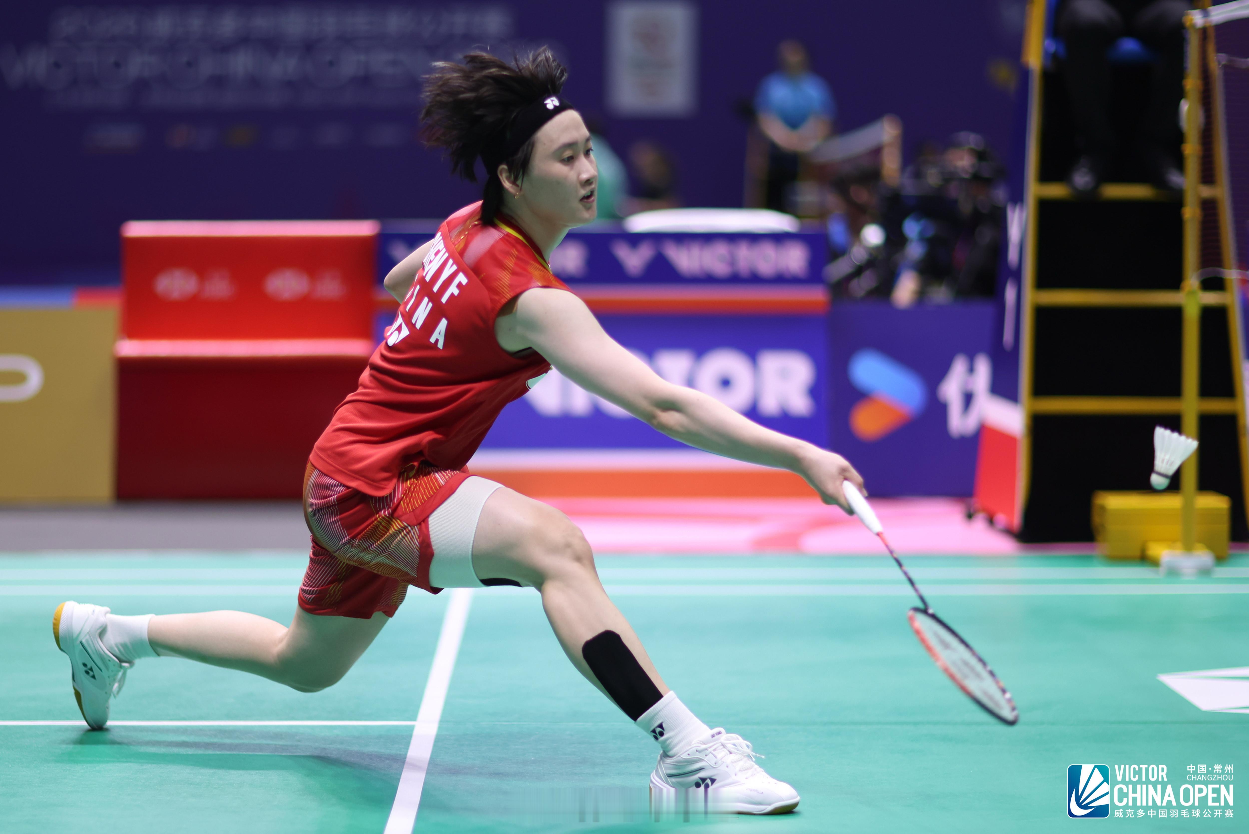 陈雨菲赢下中公首轮苦战晋级16强中国公开赛女单首轮，中国队的陈雨菲耗时91分钟，