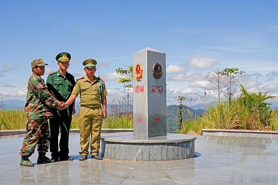 越南、老挝和柬埔寨三国交界处。 ​​​