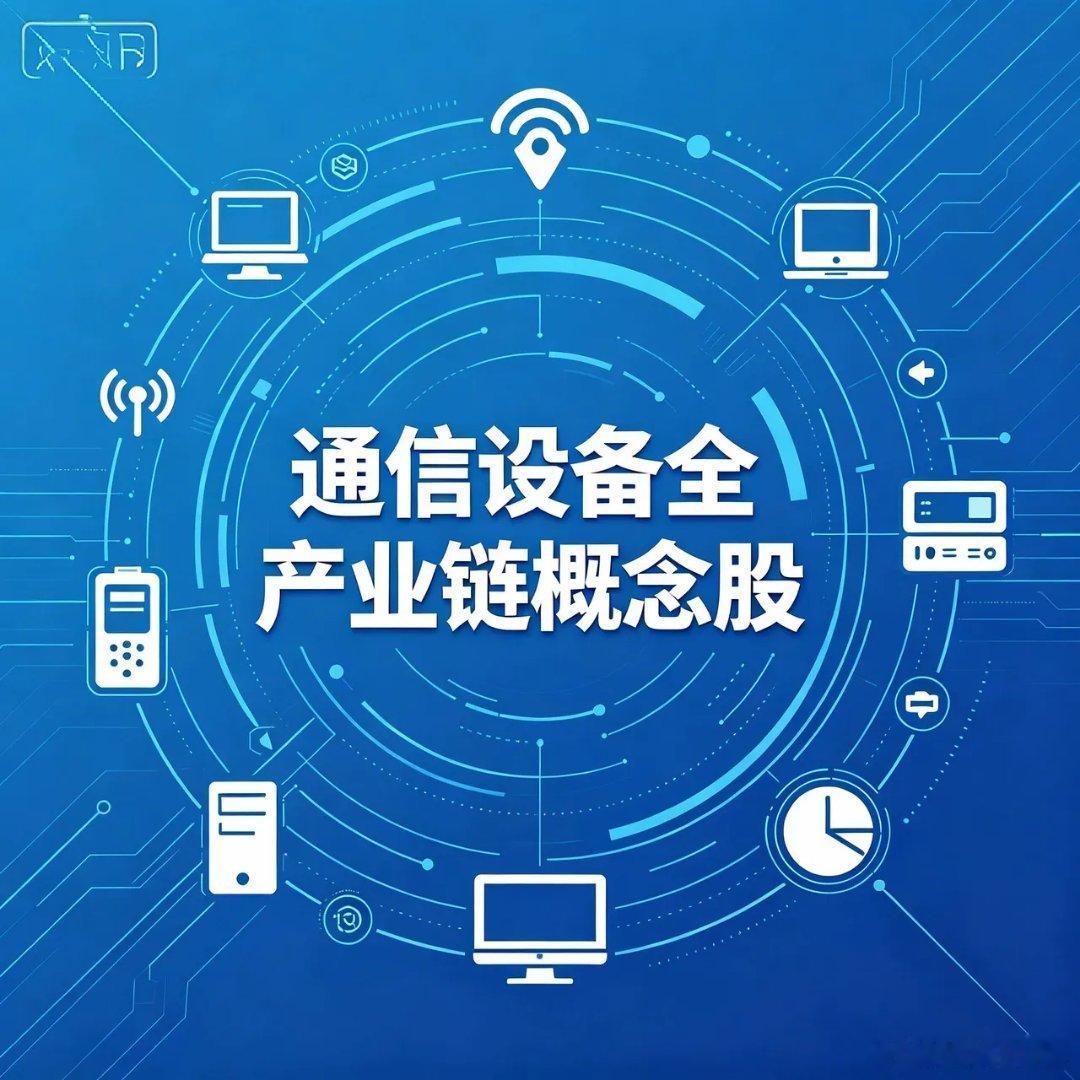 通信设备全产业链概念股中兴通讯  核心技术：通信主设备全栈国产龙头，国内唯一具备