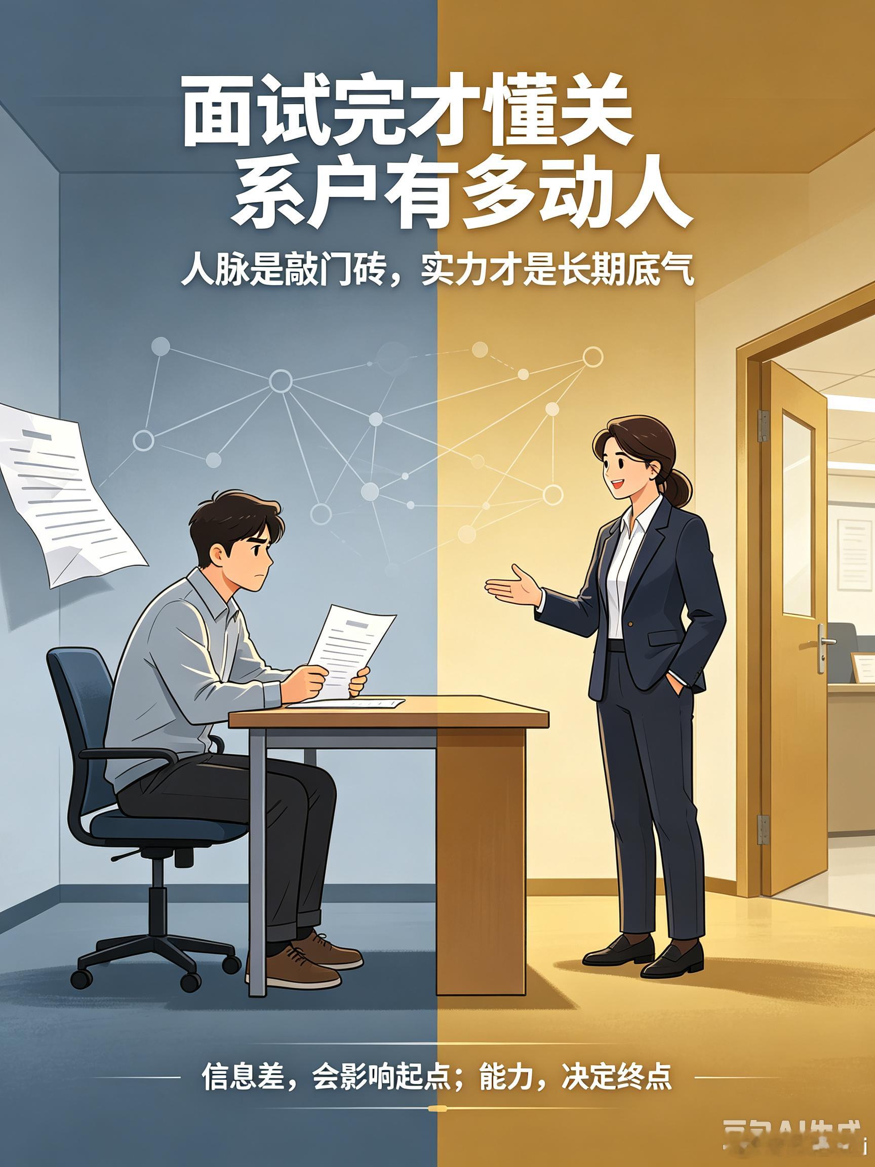 面试完才懂关系户有多动人情感热点创作激励计划不少人面试结束之后才感慨，关系户的优