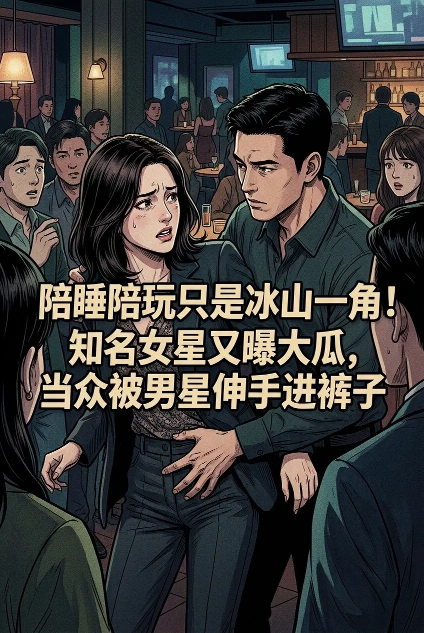 陪睡陪玩只是冰山一角！知名女星又曝大瓜，当众被男星伸手进裤子