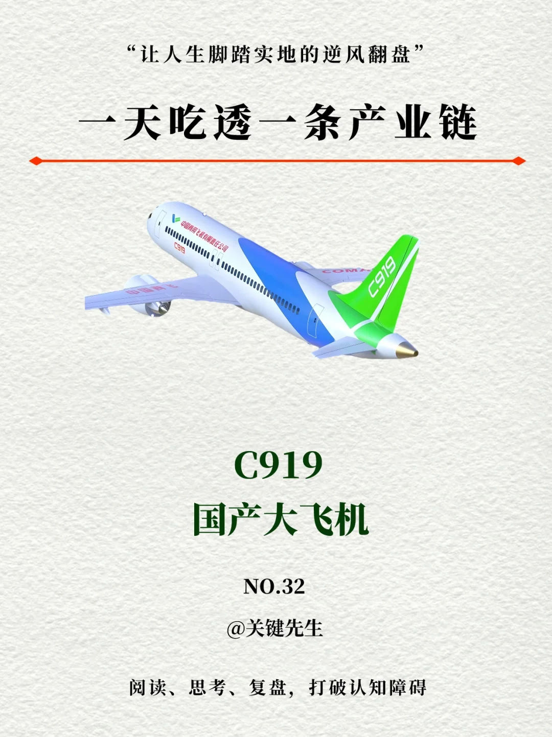 一天吃透一条产业链 NO.32 C919大飞机产业