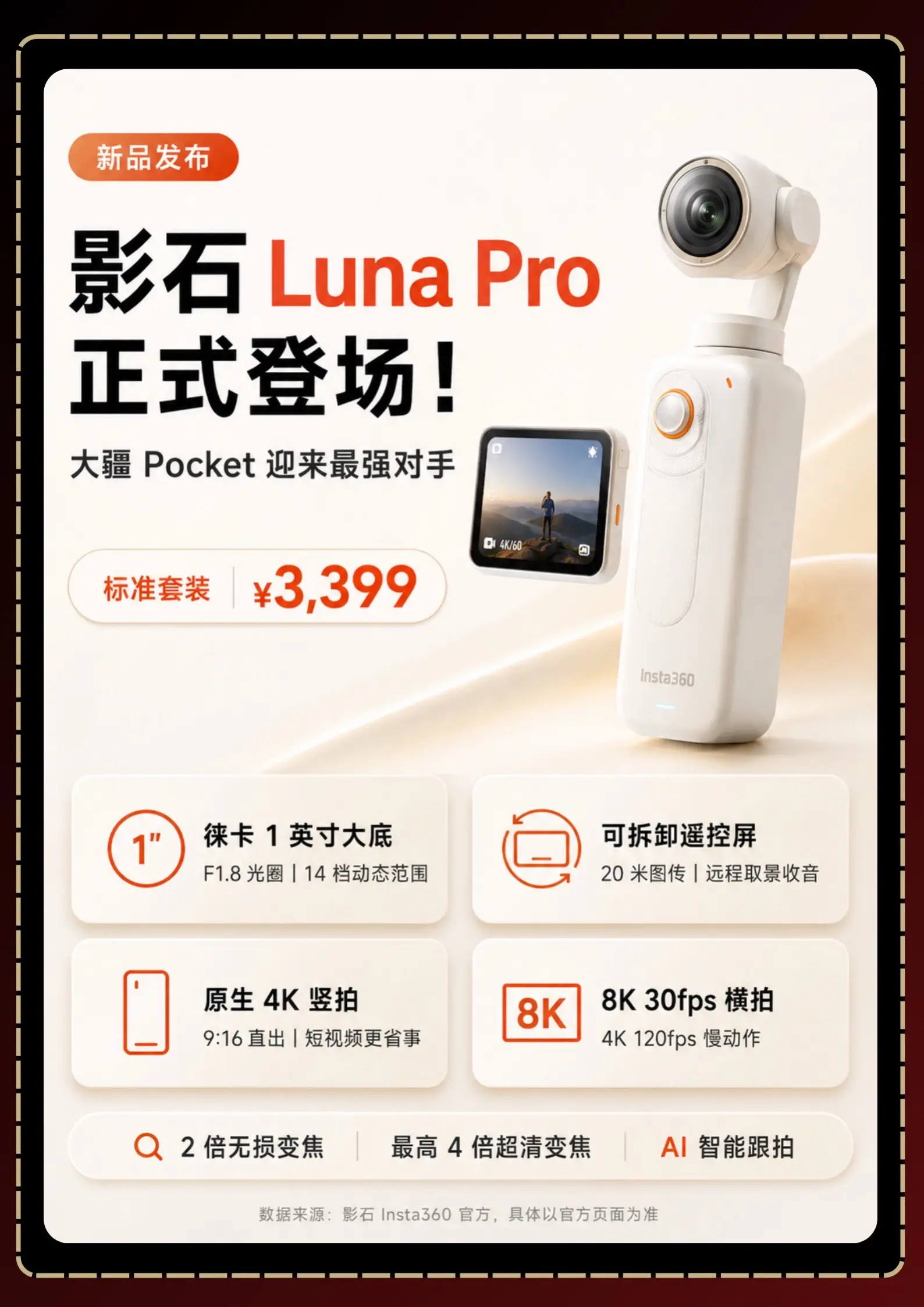 影石Luna Pro正式登场！