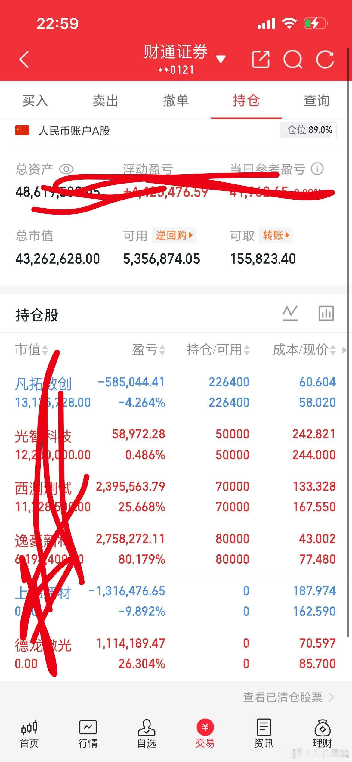 个人的持仓截图。市场有风险，切勿跟风操作。最近的这些操作都是比较稳健或那个强势a