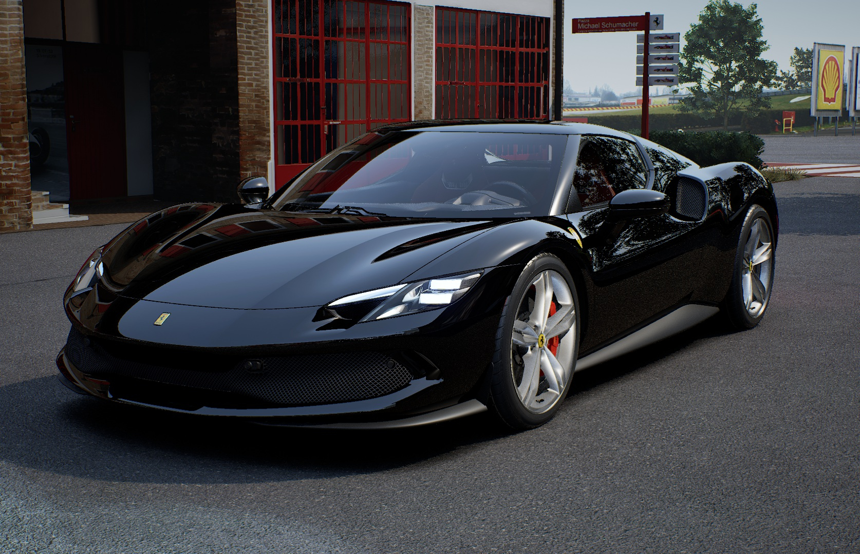 法拉利(ferrari) 法拉利 296GTB 黑红 港口现车 本月可提选配：2