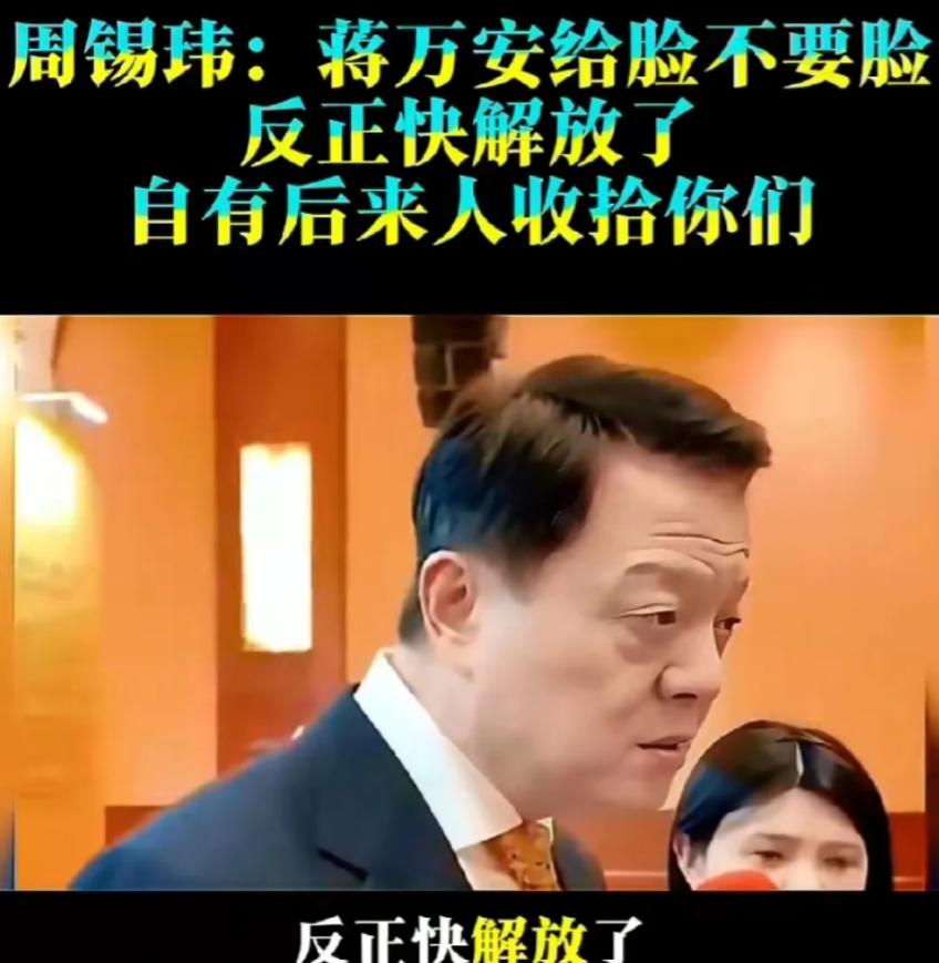 周锡玮怒批蒋万安：给脸不要脸，反正快解放了，自有后来人收拾你们

-

台北四月