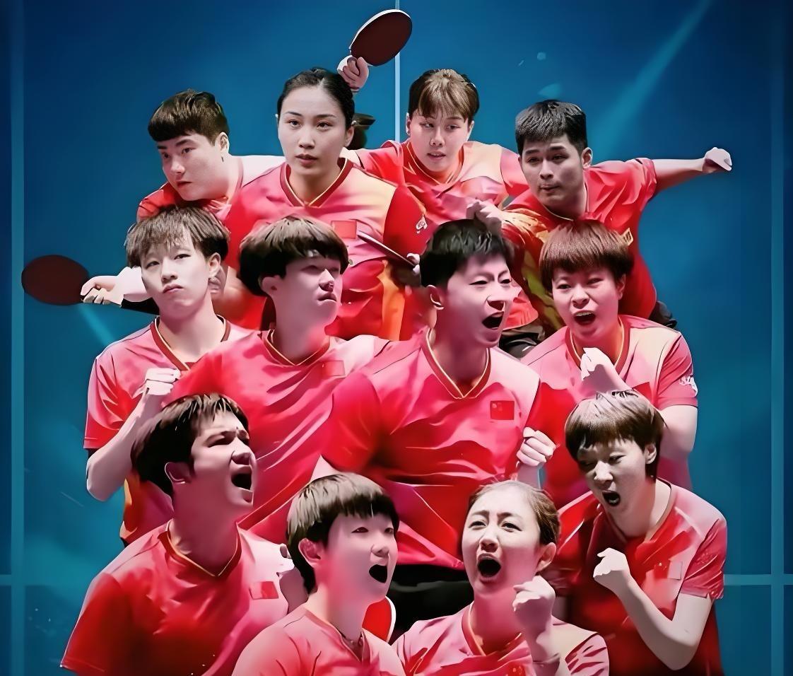 看到全运会上一群乒乓球世界冠军为了争夺一个全国冠军，真挺感慨的。大家都站在巅峰，