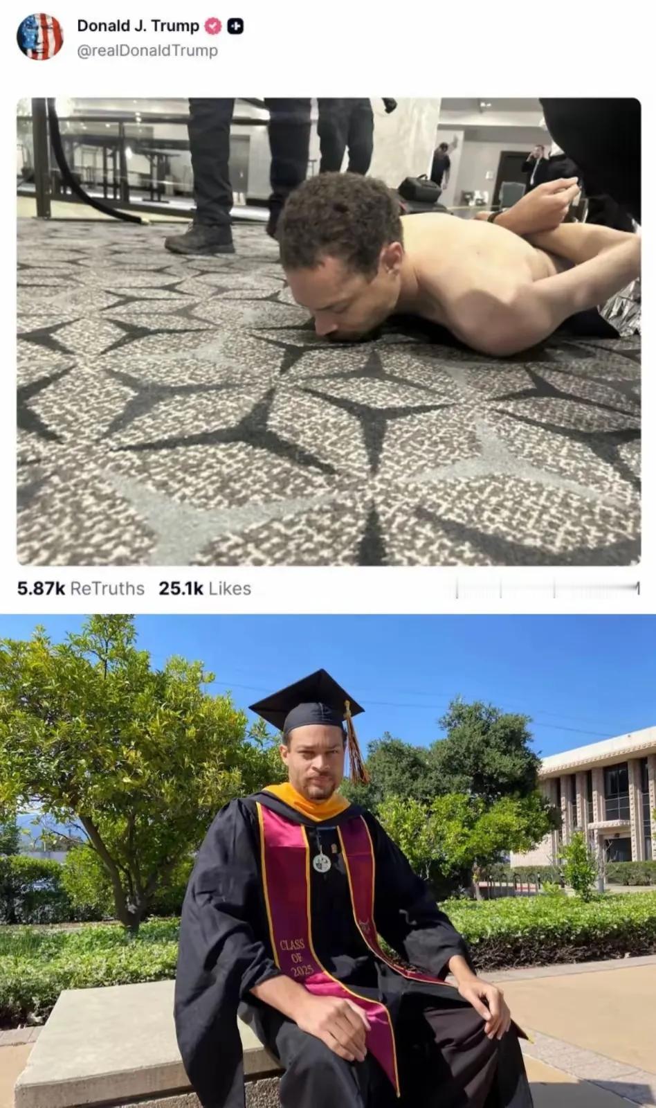 五天前，也就是所謂的特朗普記者晚會槍擊案爆發後，筆者就懷疑自導自演。
好了，美國