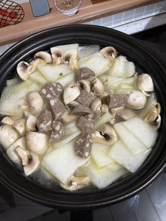 掉称汤 冬瓜口蘑汤 低卡鲜美 很适合夏天