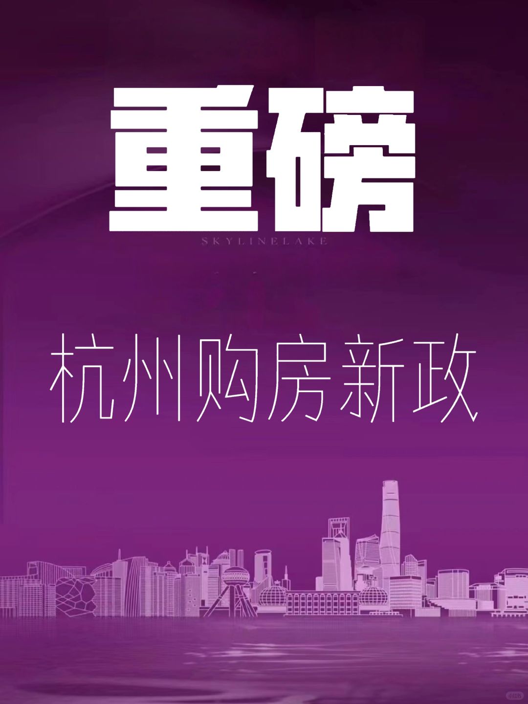 重磅！刚刚｜杭州发布新的购房政策
