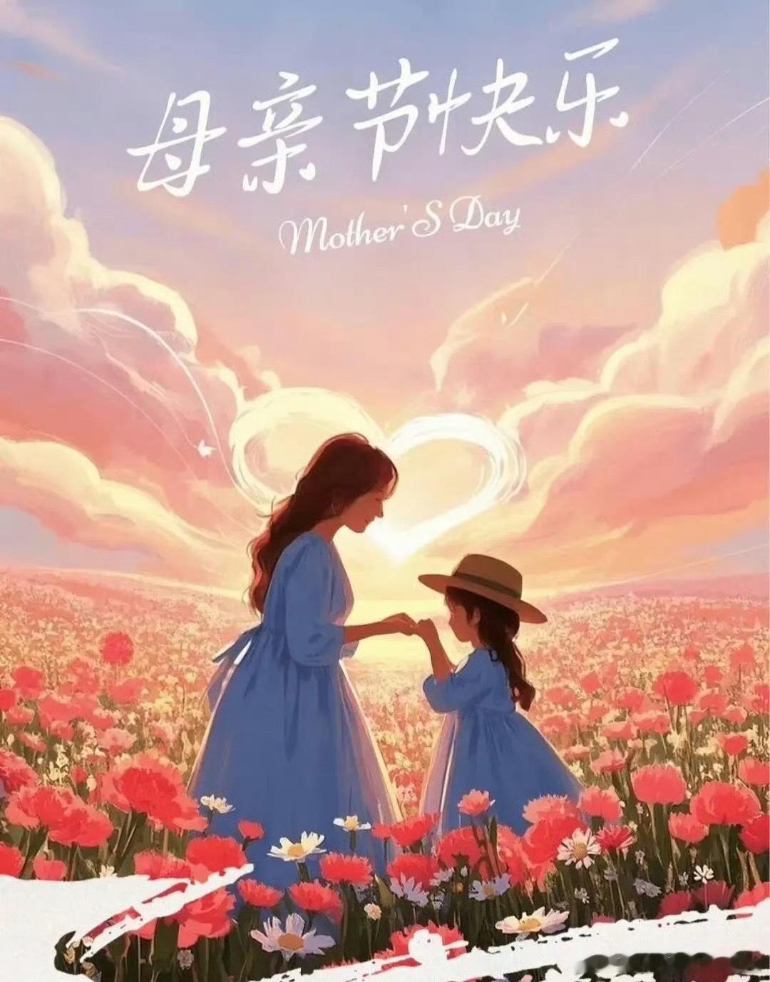 今天是母亲节祝天下所有的妈妈们 节日快乐 