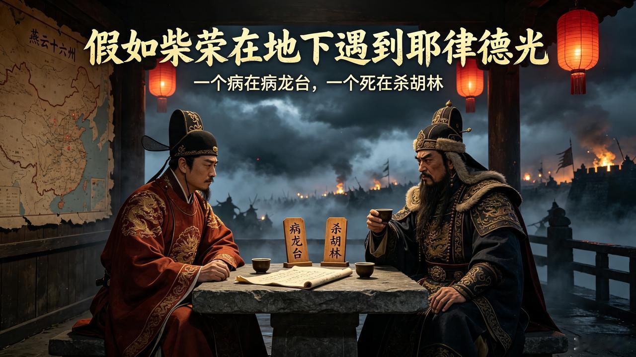 假如柴荣和耶律德光在地下遇到唠嗑:

柴荣:         呦呵，这不是大辽的