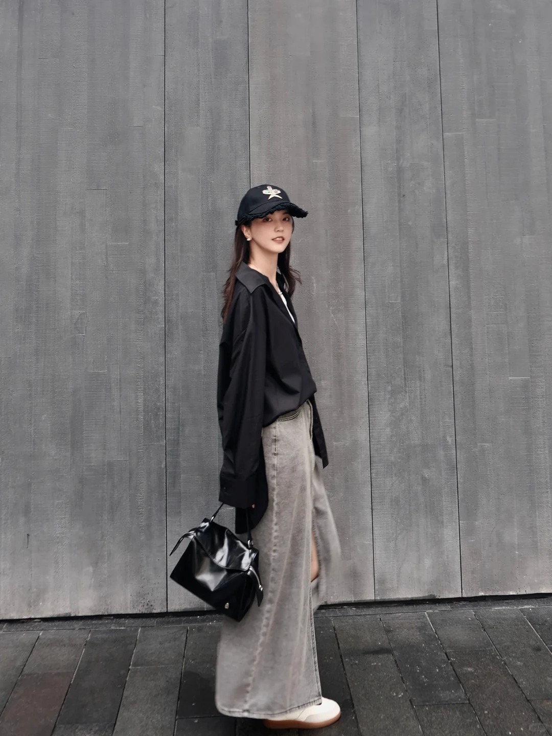 黑白灰outfit check