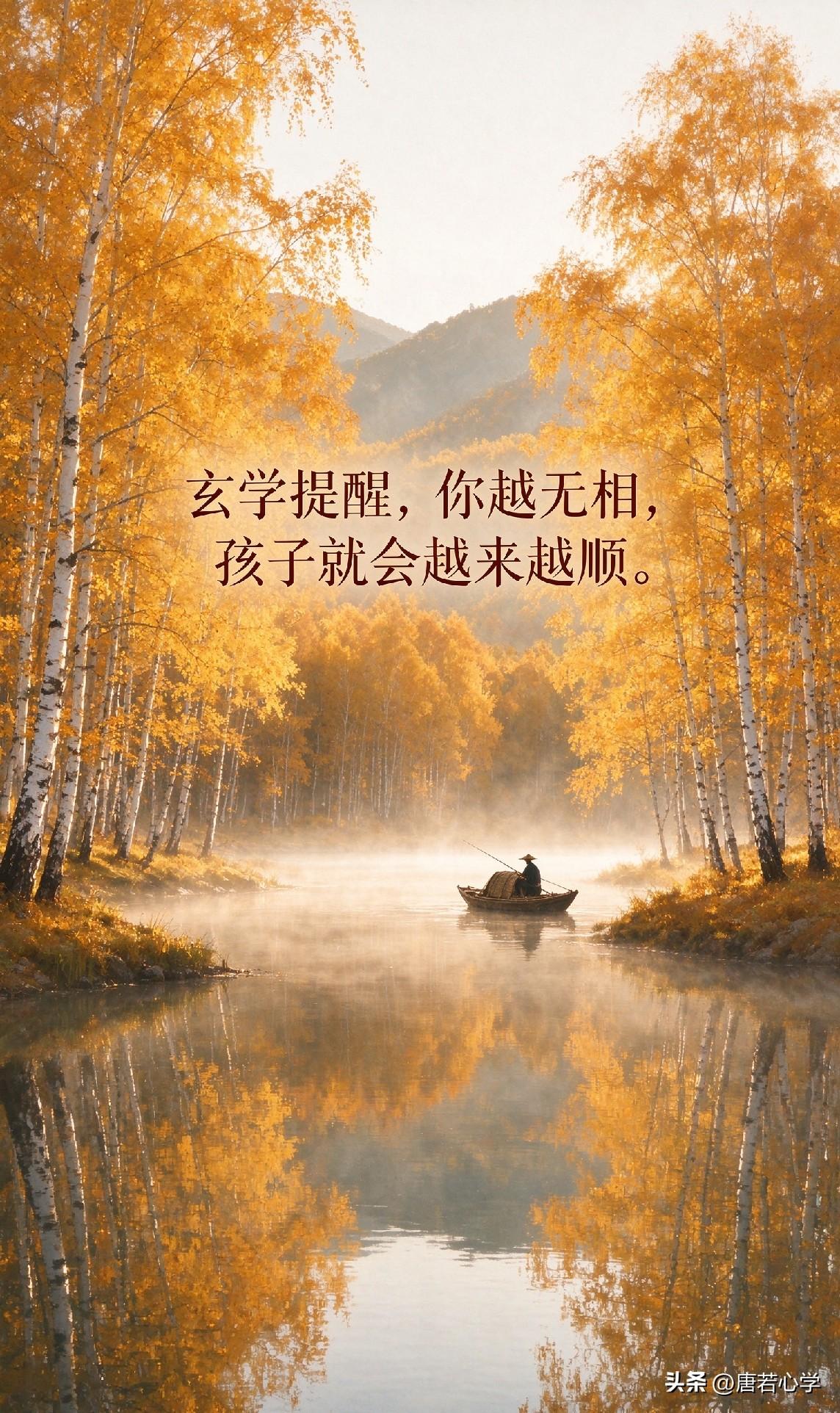 玄学提醒，你越无相，孩子就会越来越顺。

很多父母不信。觉得孩子是我生的、我养的
