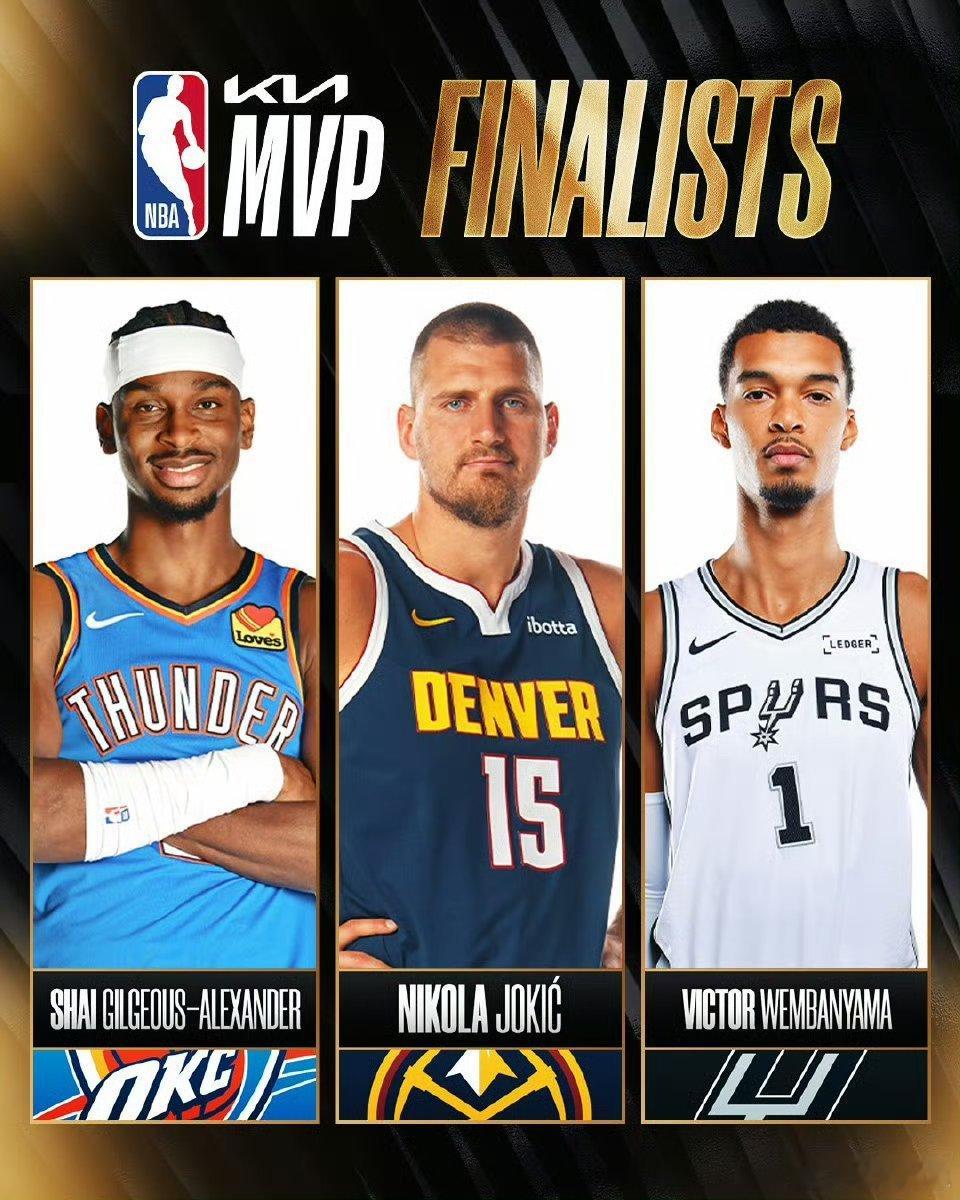 NBA公布MVP候选名单 NBA MVP候选名单三位球员数据：【亚历山大】场均3