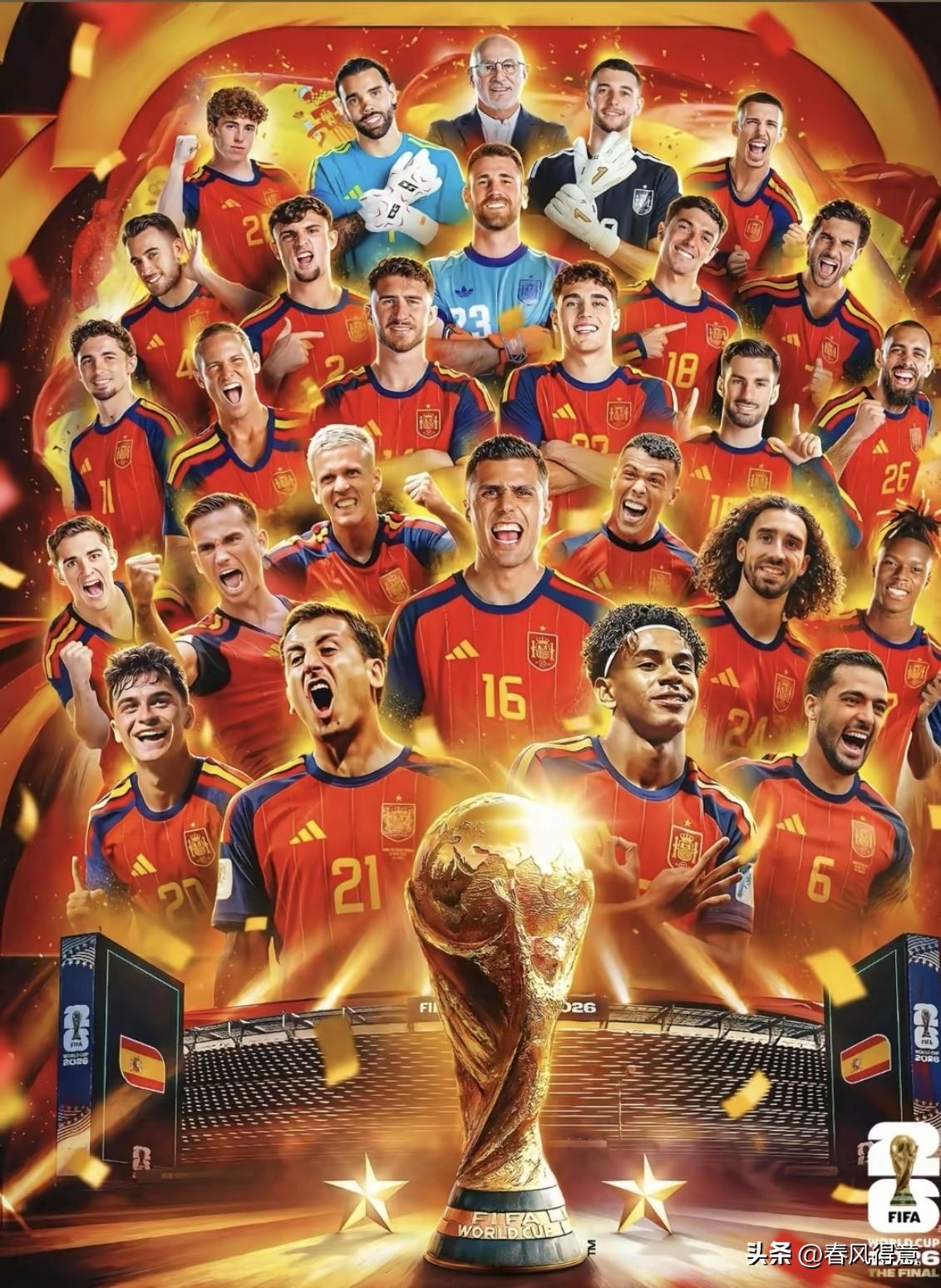 🏆 西班牙国家队夺冠瞬间，荣耀时刻！🇪🇸
