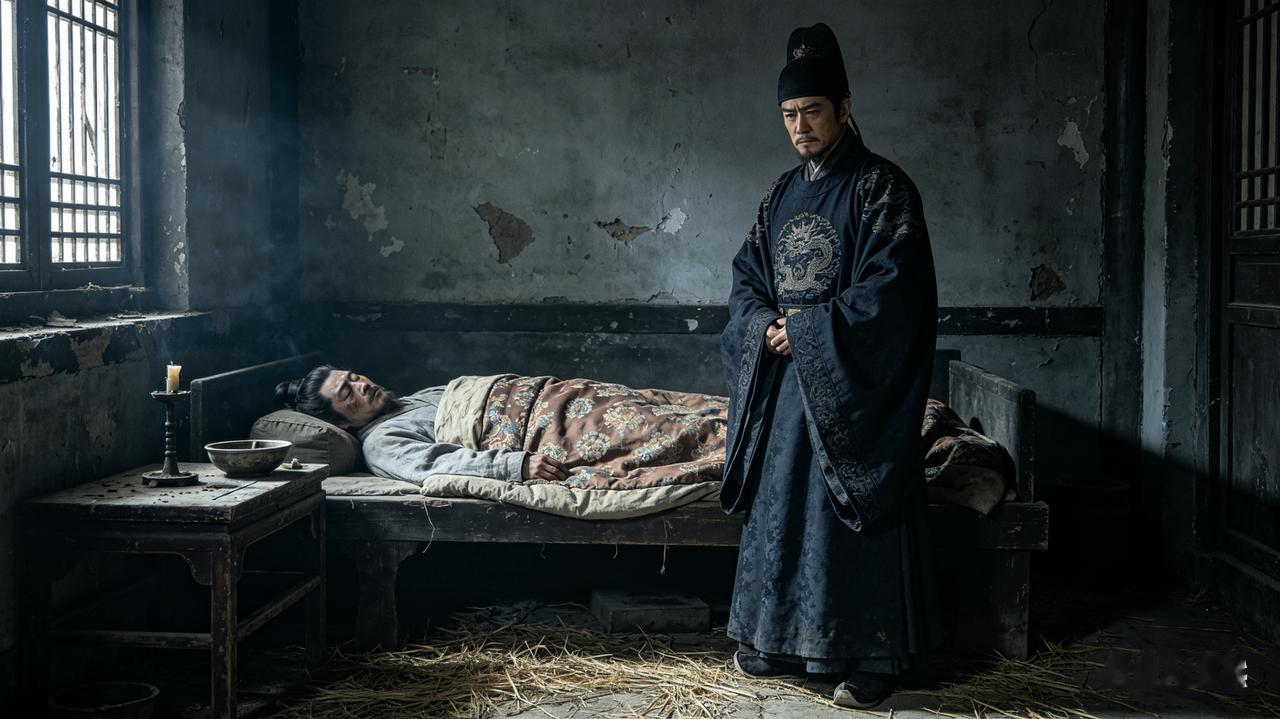 1457年，明代宗朱祁钰驾崩的前一天，再次登上皇位的明英宗朱祁镇偷偷去看他，朱祁