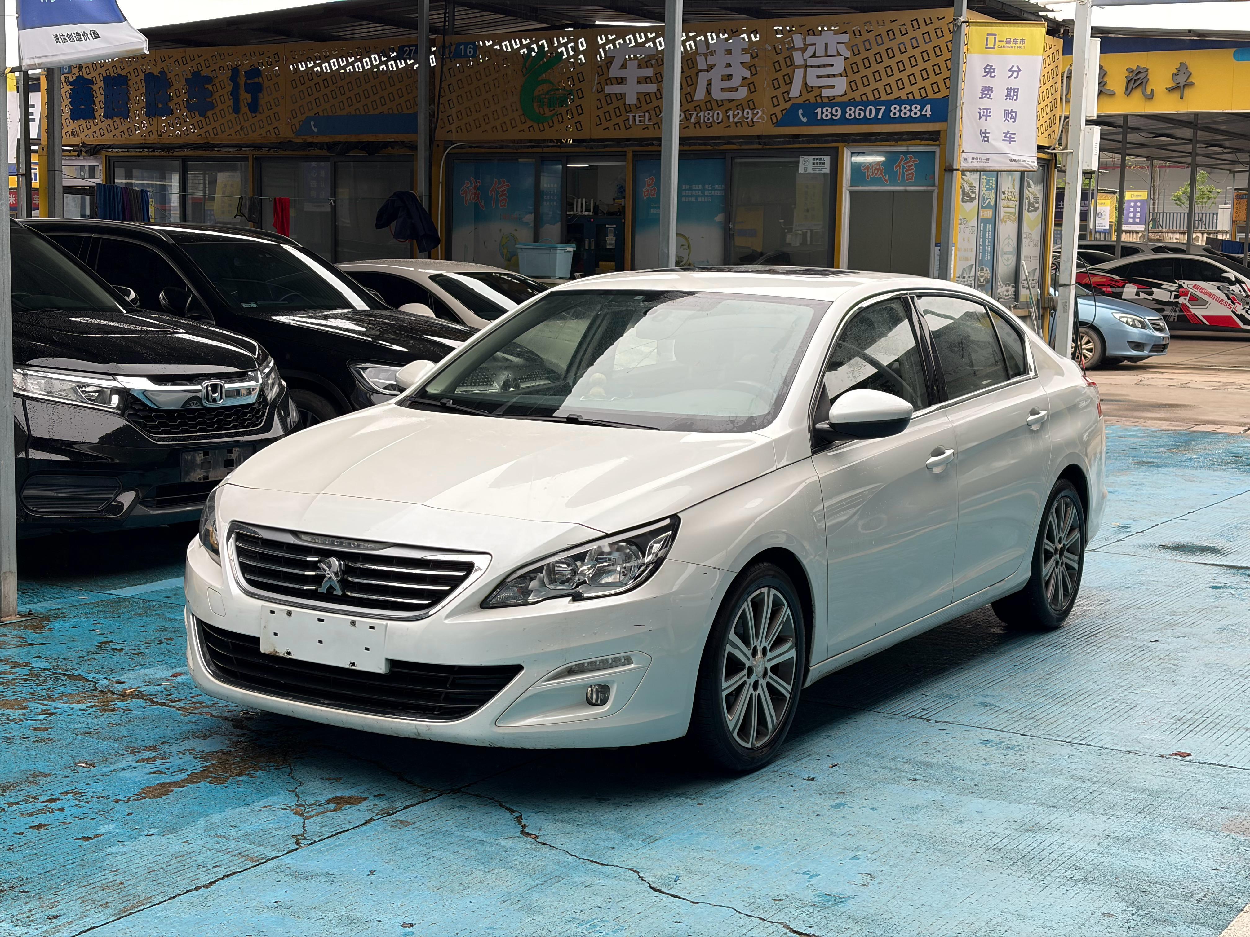 15年标致408 1.8L自动豪华版，个人一手车，实表9万多公里，金属面原版原漆