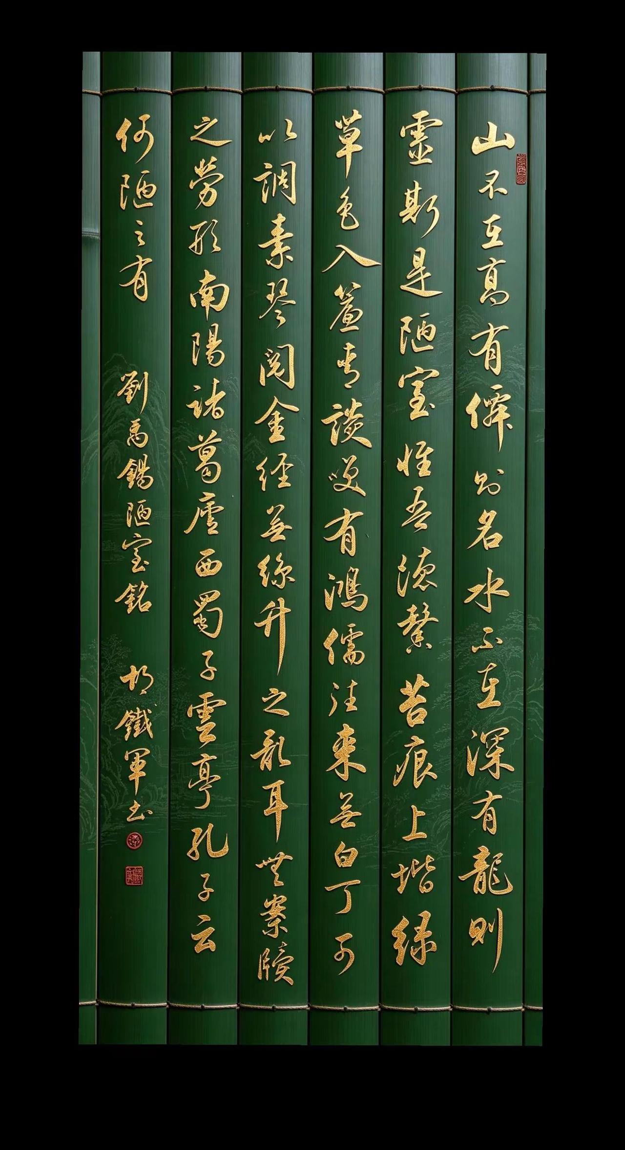山不在高，有仙则名；水不在深，有龙则灵——行书《陋室铭》