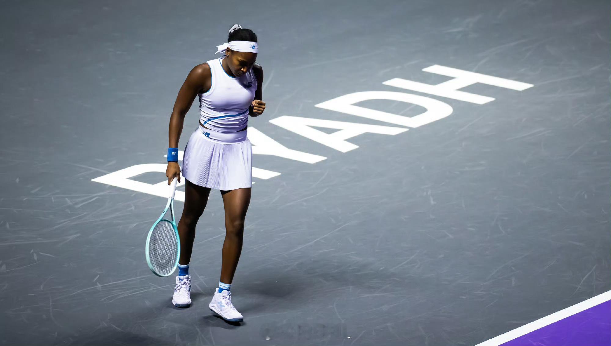 高芙以6-3 6-2战胜保利尼，保留出线机会保利尼小组赛两战皆负，无缘出线利雅得