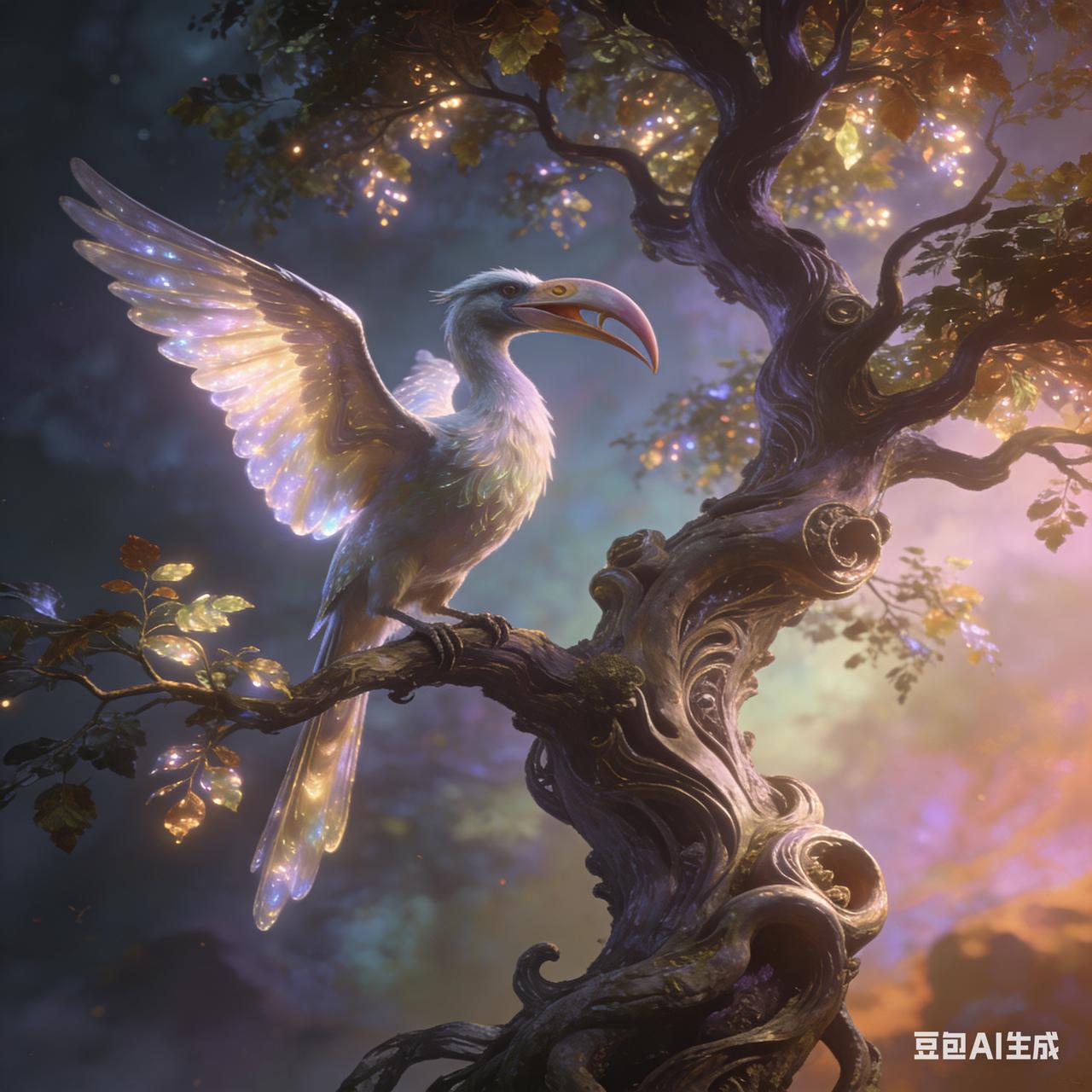 在岳阳的一户农家里，长着一棵高大的梧桐树，枝繁叶茂，亭亭如盖。

     一天